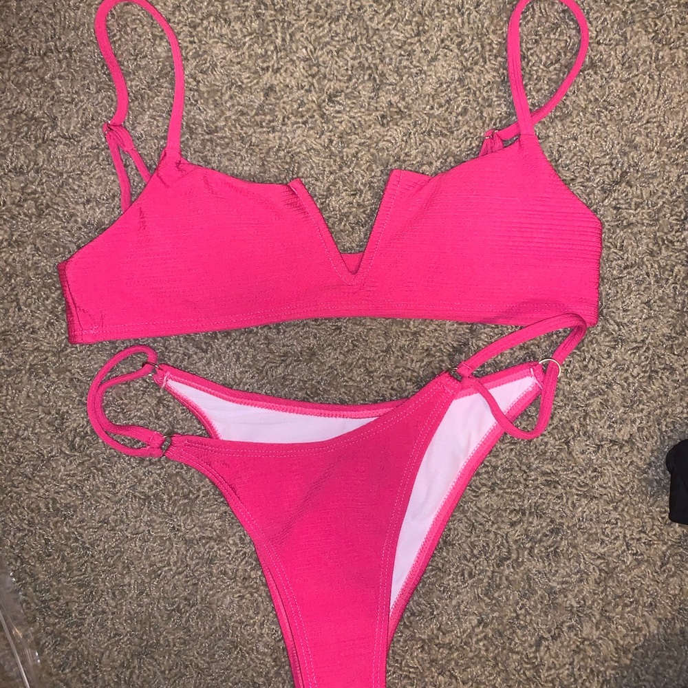 Pink swimsuit